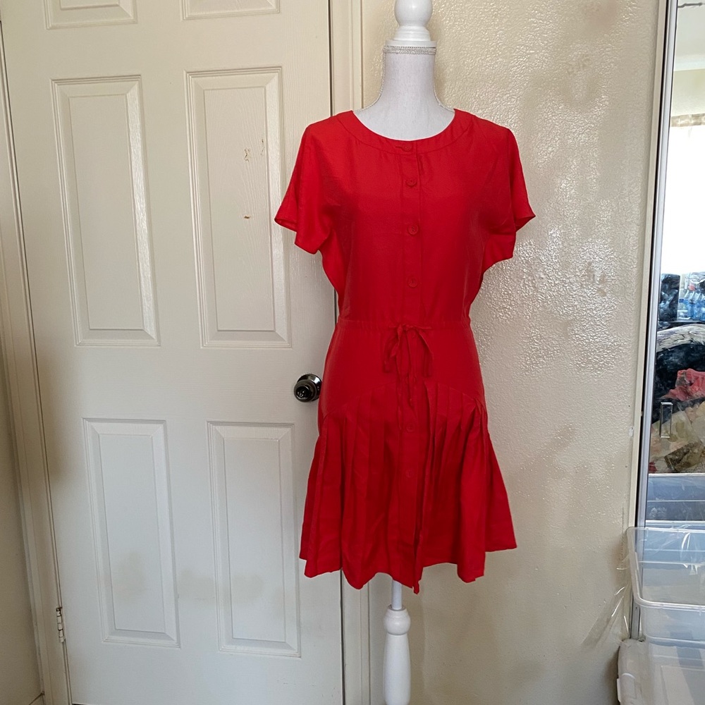 Red-orange dress